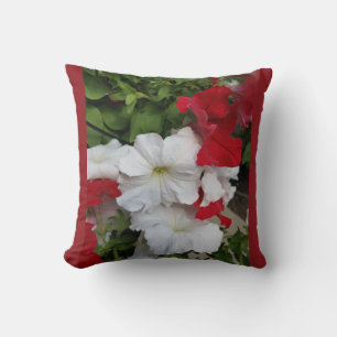 Oreiller À Lames Rouge Et Blanc