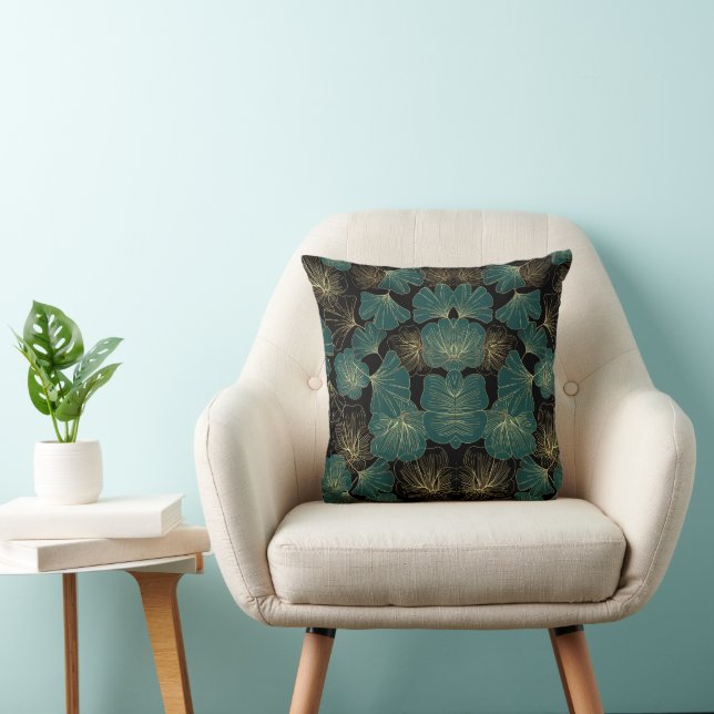 Oreiller à lancer à feuilles tendance - Accentuati (Chaise)