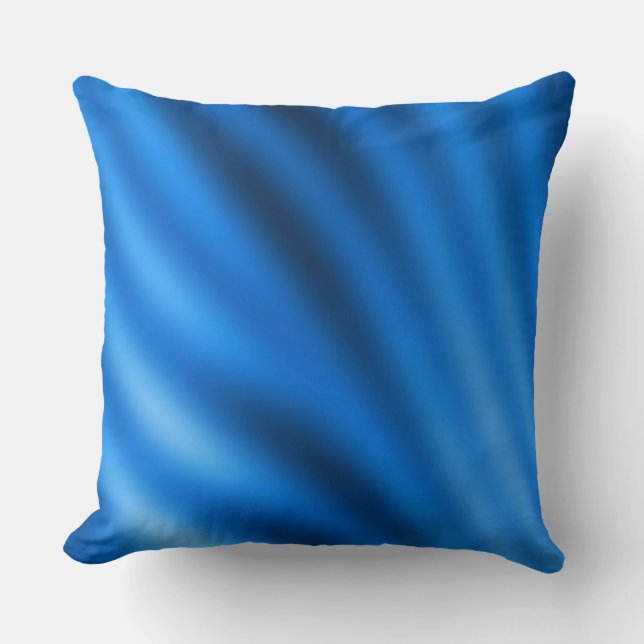 Oreiller à lancer Abstrait Indigo Gradient (Recto)
