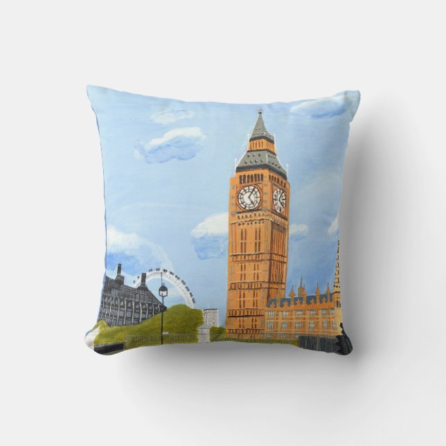 Oreiller à lancer Big Ben London (Recto)