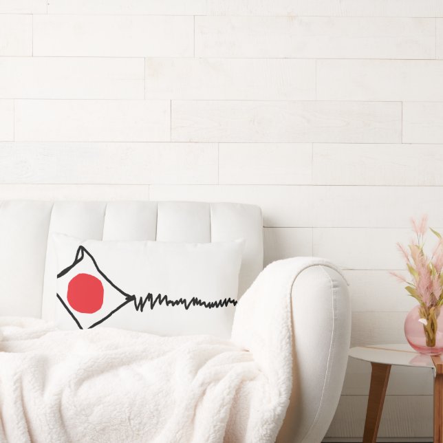 Oreiller à lancer "Broken Kite White" (Canapé)