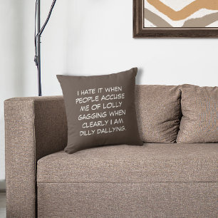 Oreiller à lancer Brown Dilly Dally