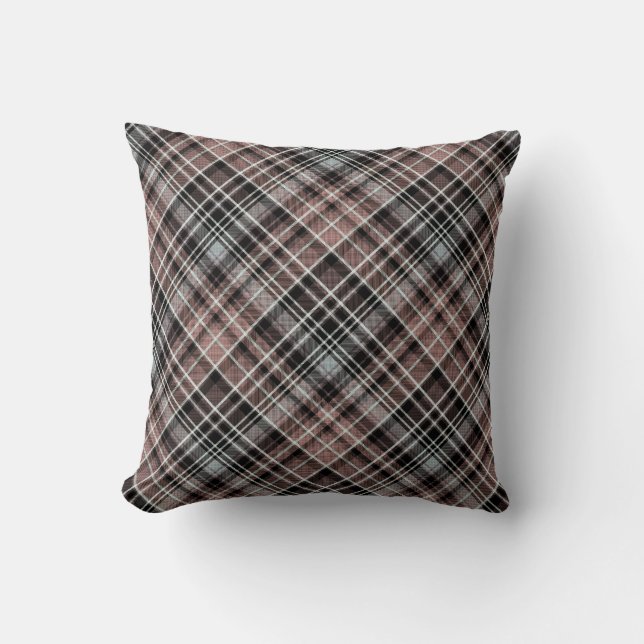 Oreiller à lancer classique Tartan Plaid (Recto)