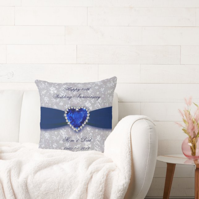 Oreiller à lancer de 45e anniversaire de Mariage B (Canapé)