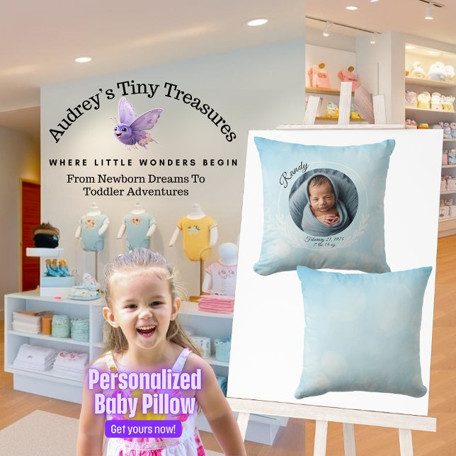 Oreiller à lancer de bébé personnalisé (Créateur téléchargé)