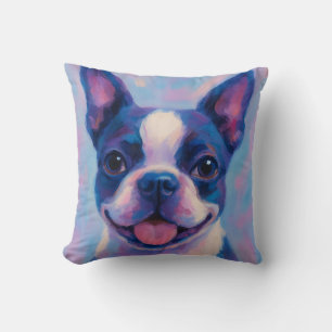 Oreiller à lancer de Boston Terrier
