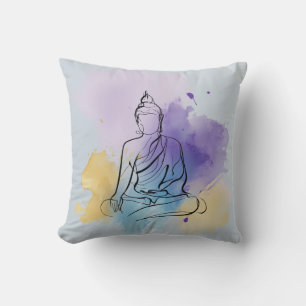 Oreiller à lancer de bouddha   Méditation zen