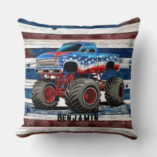Oreiller à lancer de camion monstre