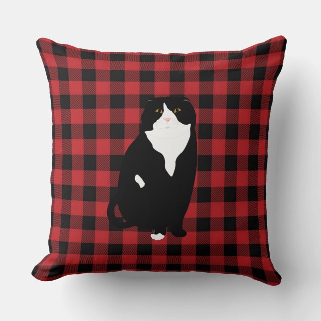 Oreiller à lancer de chats écossais (Recto)