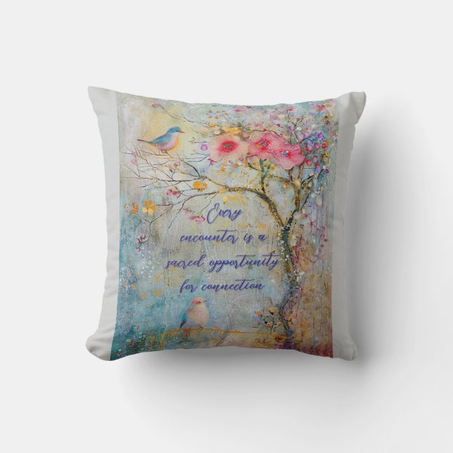 Oreiller à lancer de connexion naturelle (Recto)