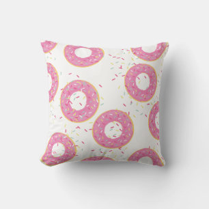 Oreiller à lancer de Donut rose