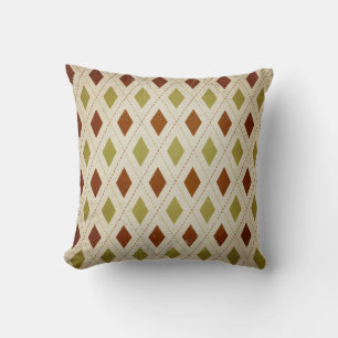 Oreiller à lancer de Jacquard rustique