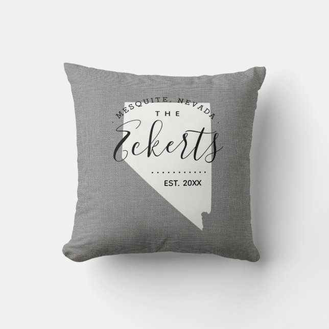 Oreiller à lancer de la famille Nevada (Recto)