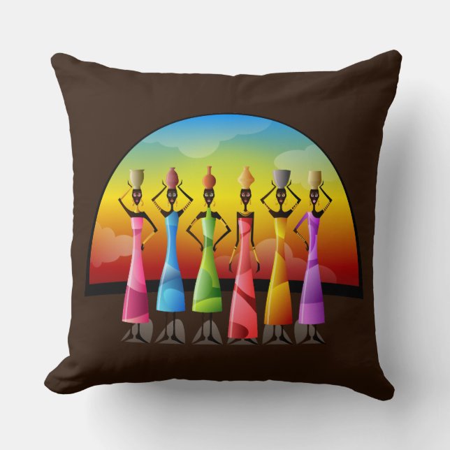 Oreiller à lancer de la tribu africaine (Recto)