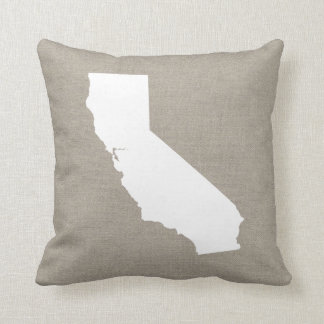Oreiller à lancer de l'État de Californie rustique