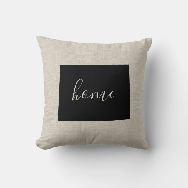 Oreiller à lancer de l'État du Wyoming (Recto)