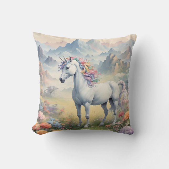 Oreiller à lancer de licorne (Recto)