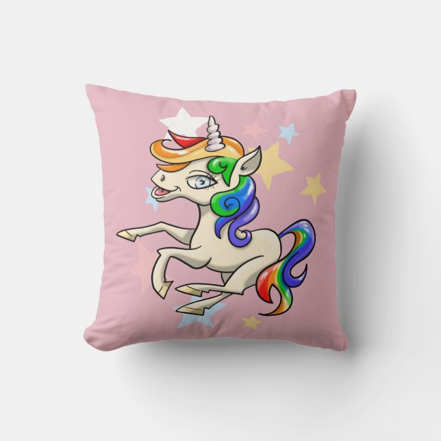 Oreiller à lancer de licorne magique (Recto)
