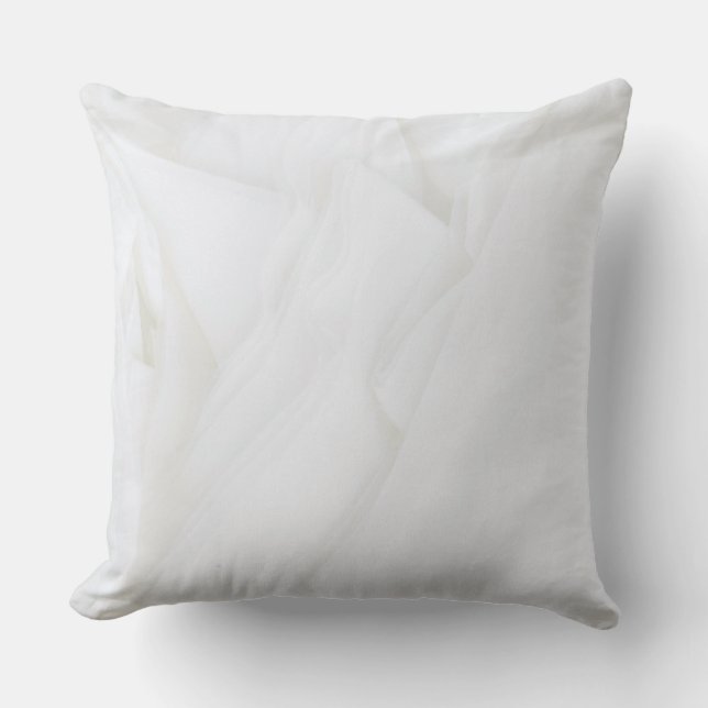 Oreiller à lancer de Marbre blanc 20 po x 20 po (Recto)