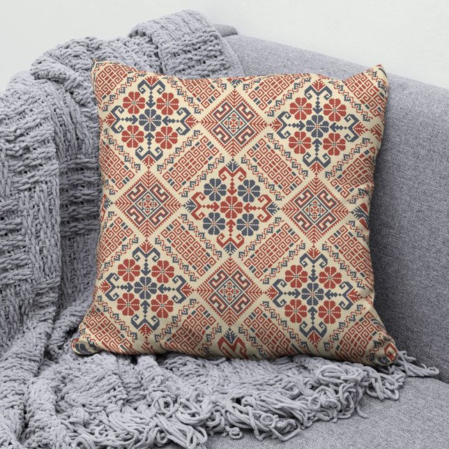 Oreiller à lancer de mode palestinien Tatreez 11 (Créateur téléchargé)