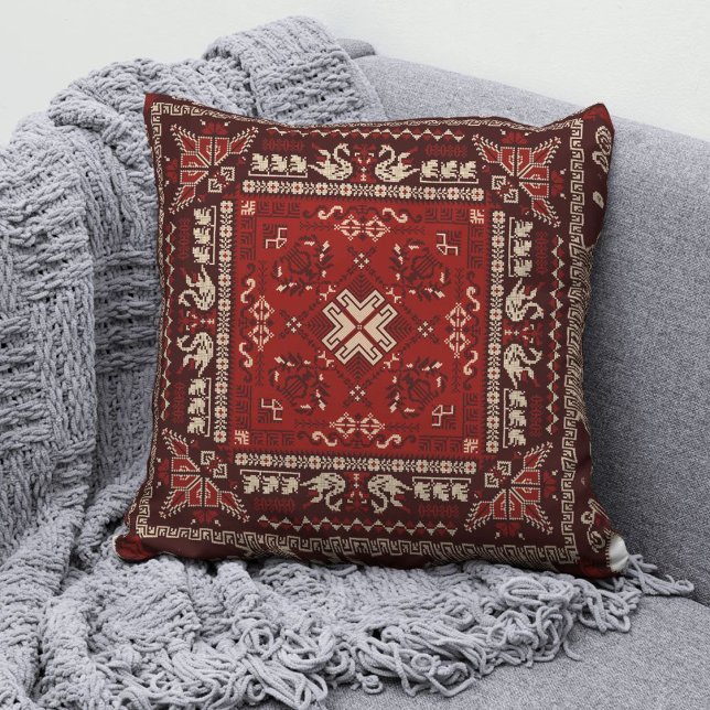 Oreiller à lancer de mode palestinien Tatreez 5 (Créateur téléchargé)