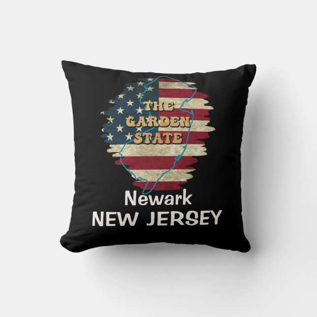 Oreiller à lancer de New Jersey sur mesure (Recto)