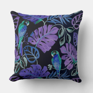 Oreiller à lancer de paradis de perroquets tropica