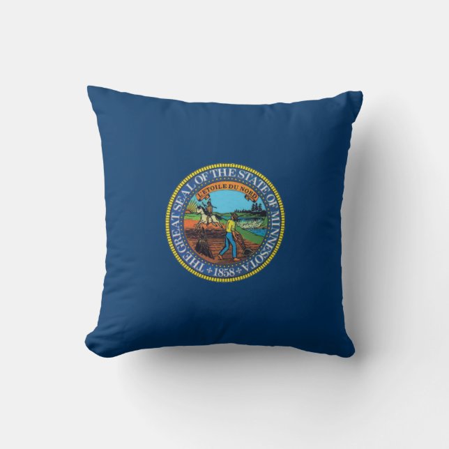 Oreiller à lancer de phoque de l'État du Minnesota (Recto)