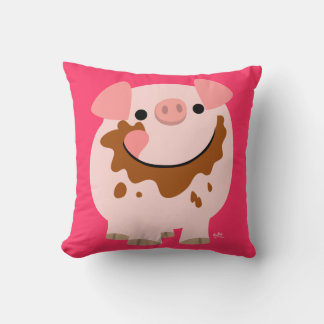 Oreiller à lancer de porc au chocolat doux