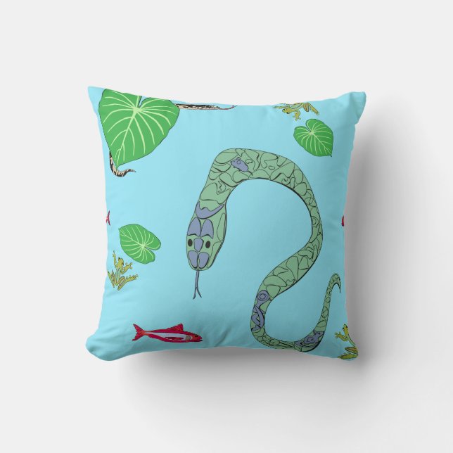 Oreiller à lancer de serpent (Recto)