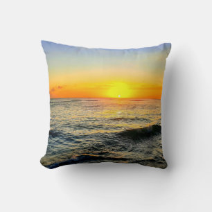 Oreiller à lancer de soleil des Caraïbes