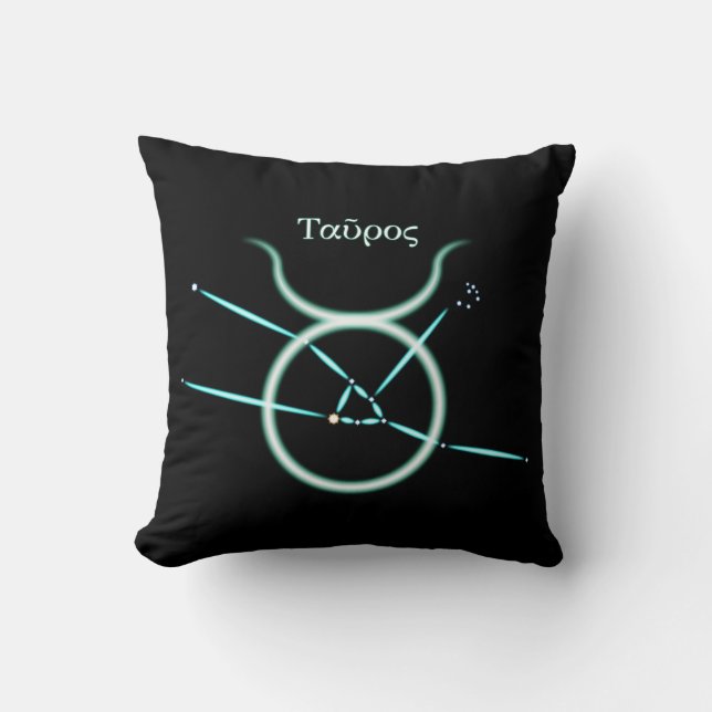 Oreiller à lancer de Taurus de Constellation Zodia (Recto)