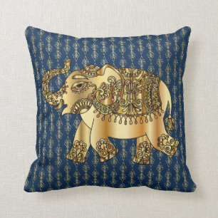 Oreiller à lancer d'éléphant d'or