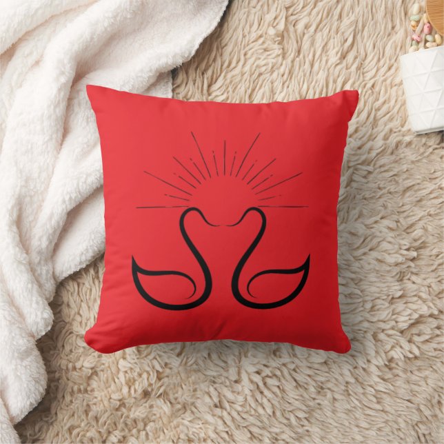 Oreiller à lancer des cygnes (Couverture)