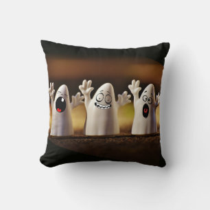 Oreiller à lancer des fantômes d'Halloween