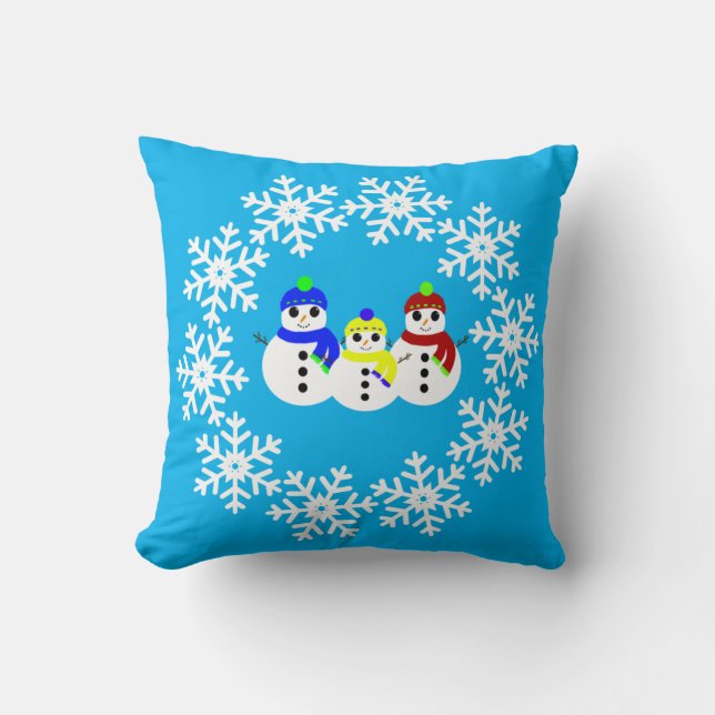 Oreiller à lancer des neiges de Noël (Recto)