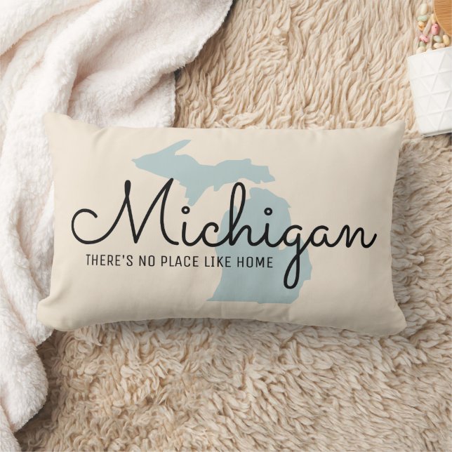 Oreiller à lancer d'État personnalisé - Michigan (Couverture)