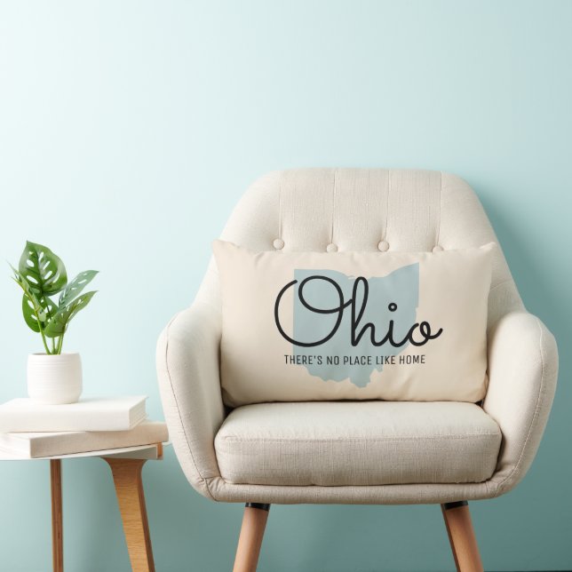 Oreiller à lancer d'État personnalisé - Ohio (Chaise)