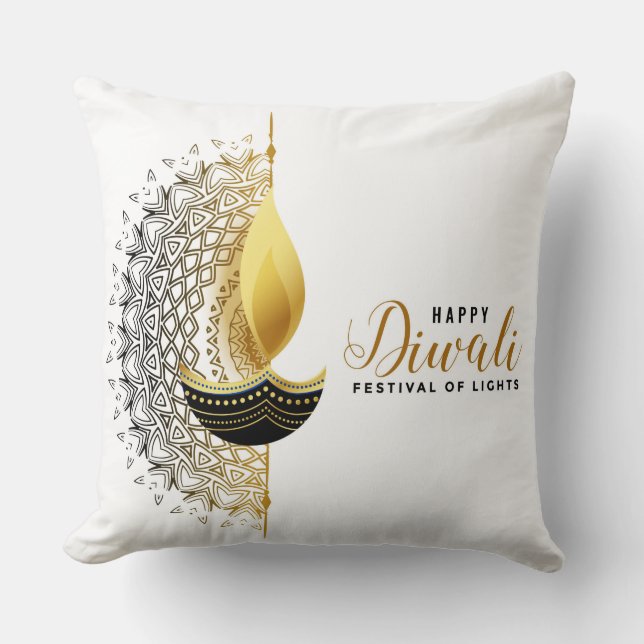 Oreiller à lancer Diwali (Recto)