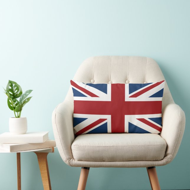 Oreiller à lancer du drapeau britannique (Chaise)