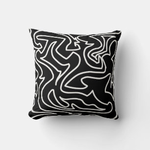 Oreiller à lancer élégant, coussin d'art Abstrait