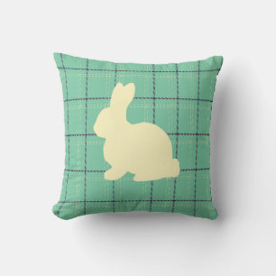 Oreiller à lancer en silhouette de lapin