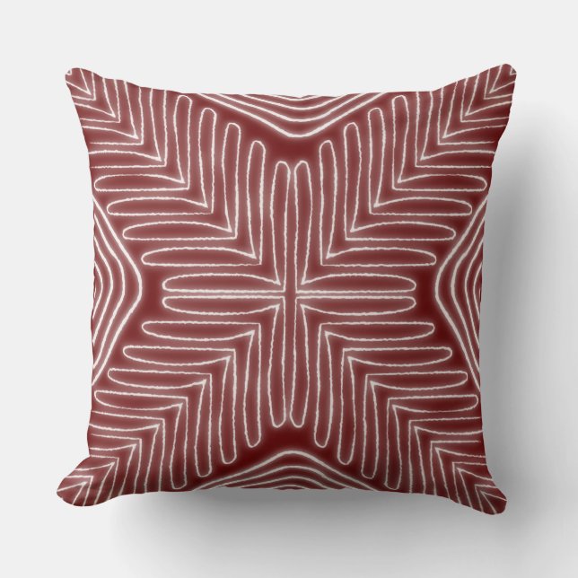 Oreiller à lancer en tissu de boue Boomerang (Recto)