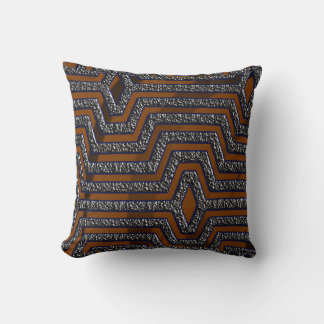 Oreiller à lancer en tissu Kuba africain