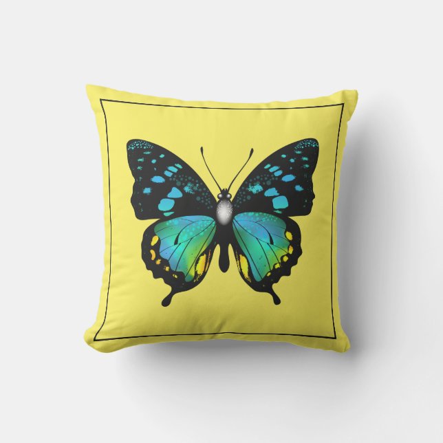 Oreiller à lancer extérieur papillon (Recto)