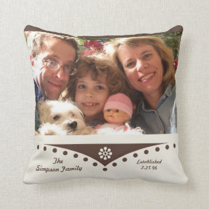 Oreiller à lancer familial — Image de famille