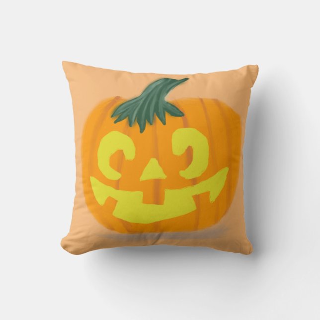 Oreiller à lancer Jack-O'Lantern (Recto)