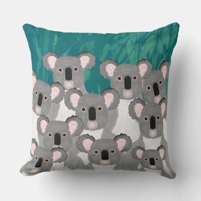 Oreiller à lancer Koalas (Recto)