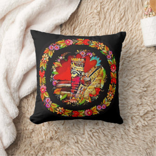 Oreiller à lancer Lamassu coloré