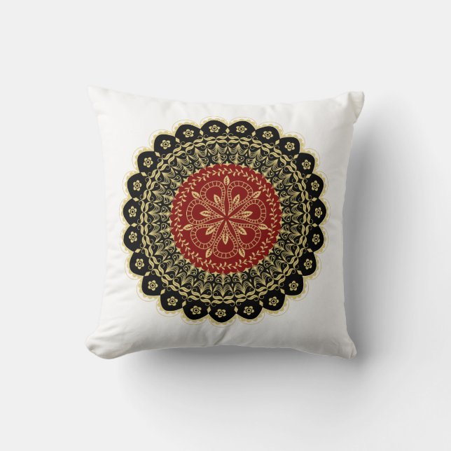 Oreiller à lancer Mandala Art (Recto)